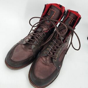 Mens Y2k Tommy‎ Hilfiger Leather Boots